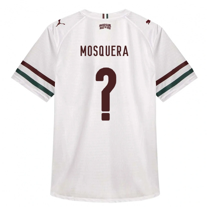 Danxen Niño Camiseta Yuleiver Mosquera #0 Blanco Verde Borgoña 2ª Equipación 2026/27 La Camisa México