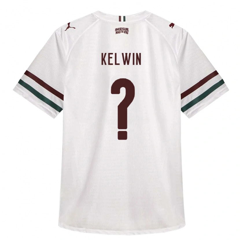 Danxen Niño Camiseta Kelwin #0 Blanco Verde Borgoña 2ª Equipación 2026/27 La Camisa México