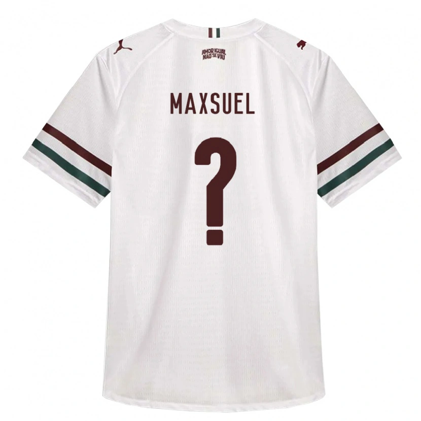Danxen Niño Camiseta Maxsuel #0 Blanco Verde Borgoña 2ª Equipación 2026/27 La Camisa México