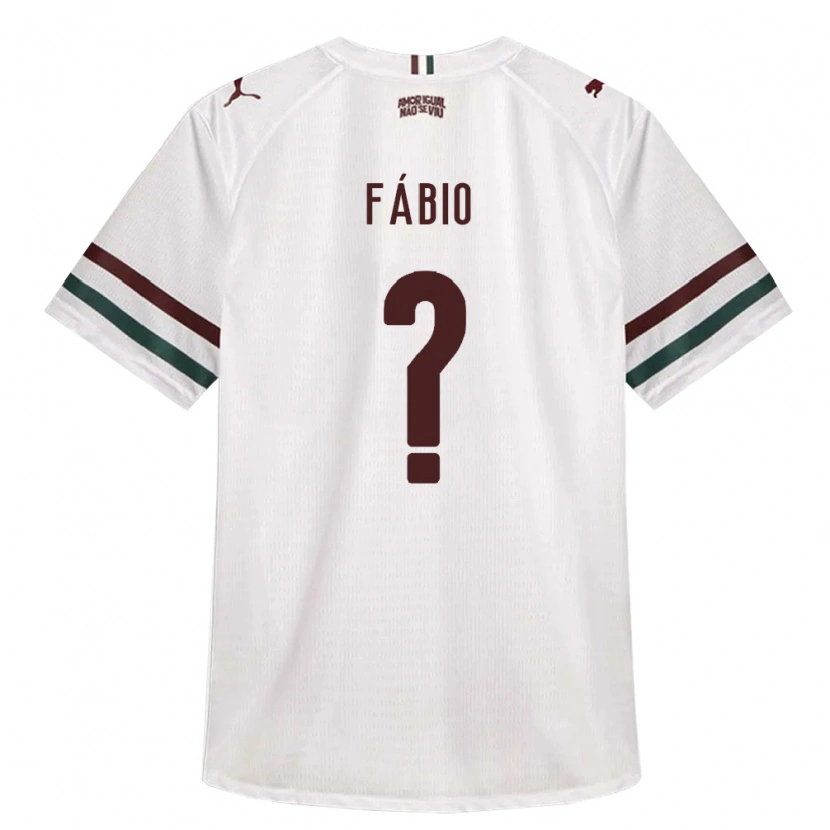 Danxen Niño Camiseta Fábio #0 Blanco Verde Borgoña 2ª Equipación 2026/27 La Camisa México