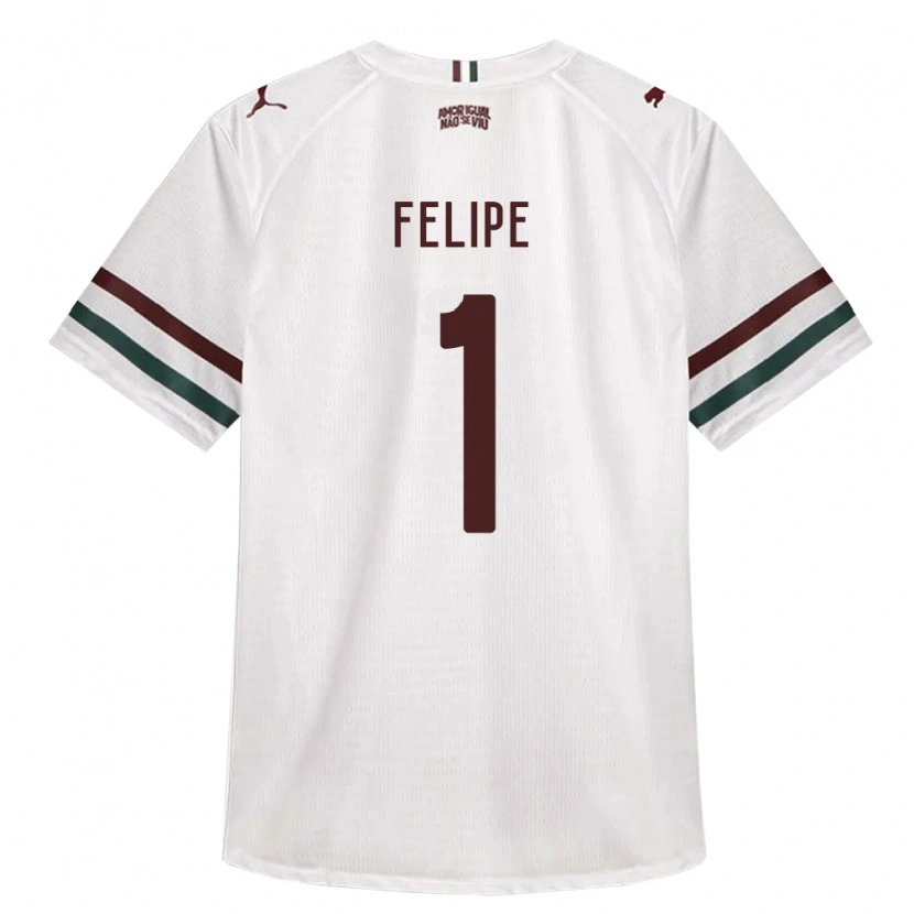 Danxen Niño Camiseta Marcos Felipe #1 Blanco Verde Borgoña 2ª Equipación 2026/27 La Camisa México