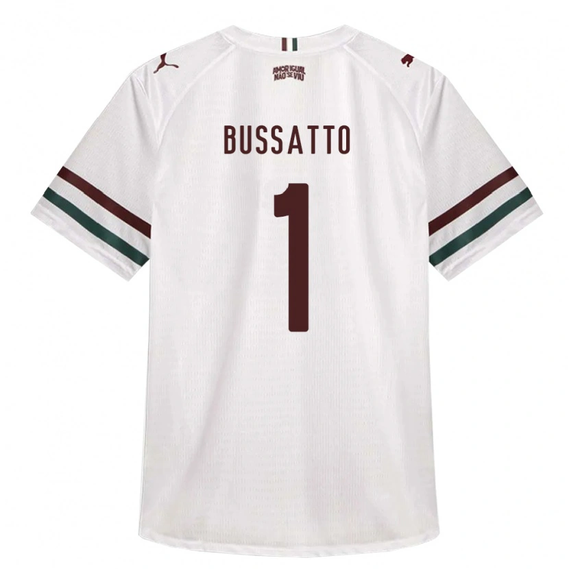 Danxen Niño Camiseta Letícia Bussatto #1 Blanco Verde Borgoña 2ª Equipación 2026/27 La Camisa México
