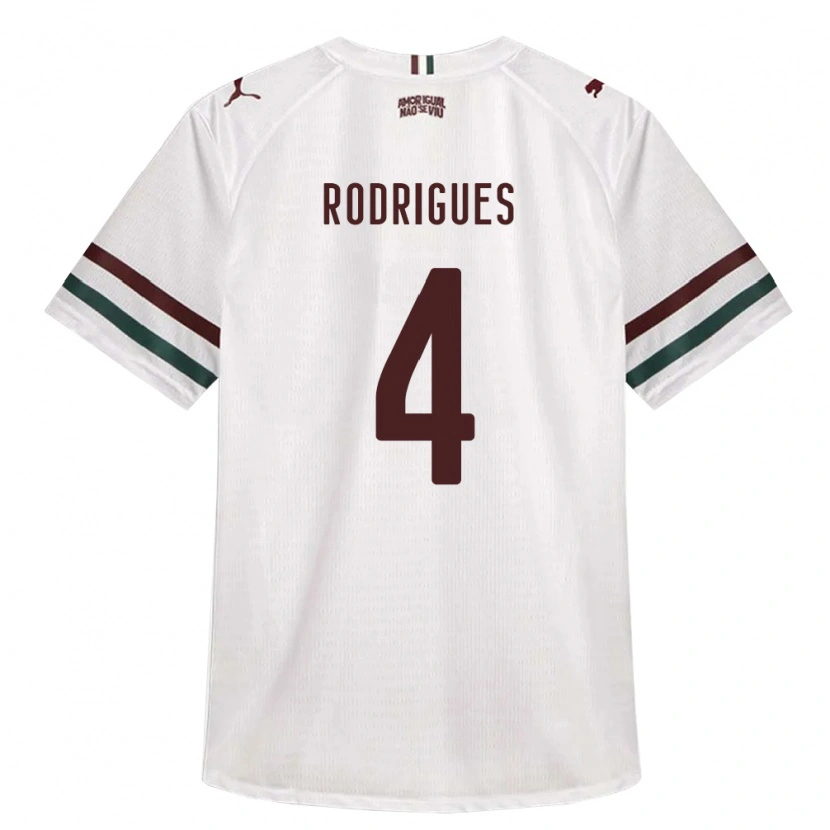 Danxen Niño Camiseta Nath Rodrigues #4 Blanco Verde Borgoña 2ª Equipación 2026/27 La Camisa México