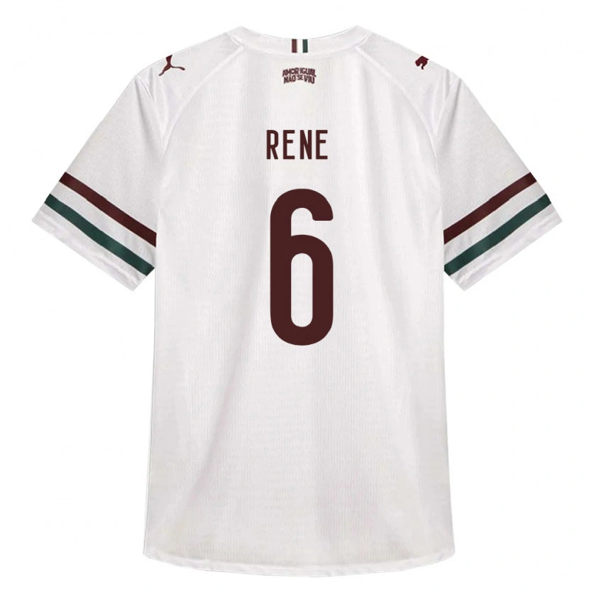 Danxen Niño Camiseta Renê Rodrigues Martins #6 Blanco Verde Borgoña 2ª Equipación 2026/27 La Camisa México