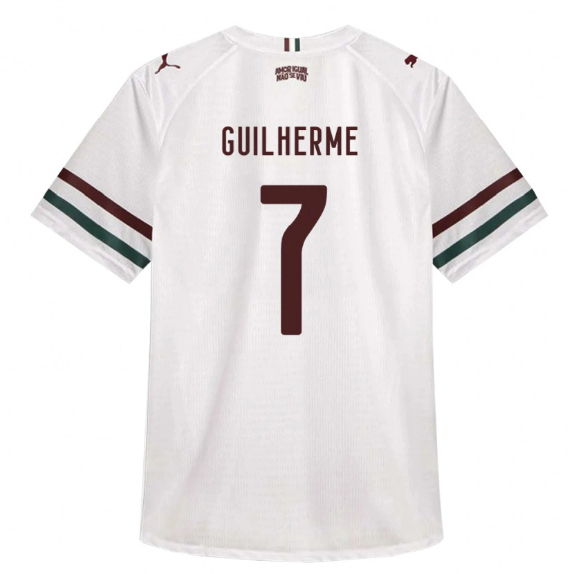 Danxen Niño Camiseta Luiz Guilherme #7 Blanco Verde Borgoña 2ª Equipación 2026/27 La Camisa México