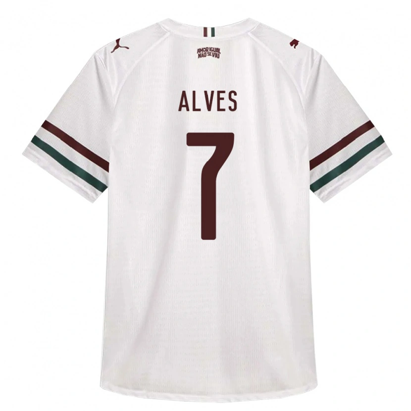 Danxen Niño Camiseta Geovana Alves #7 Blanco Verde Borgoña 2ª Equipación 2026/27 La Camisa México