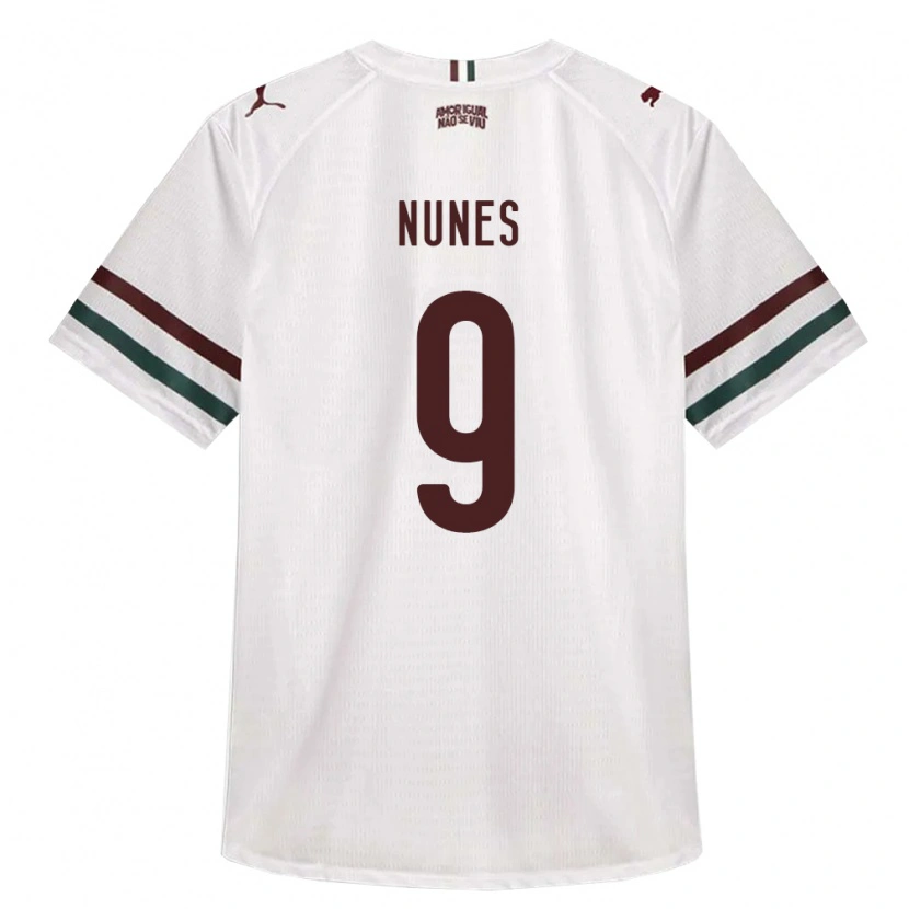 Danxen Niño Camiseta Carla Nunes #9 Blanco Verde Borgoña 2ª Equipación 2026/27 La Camisa México