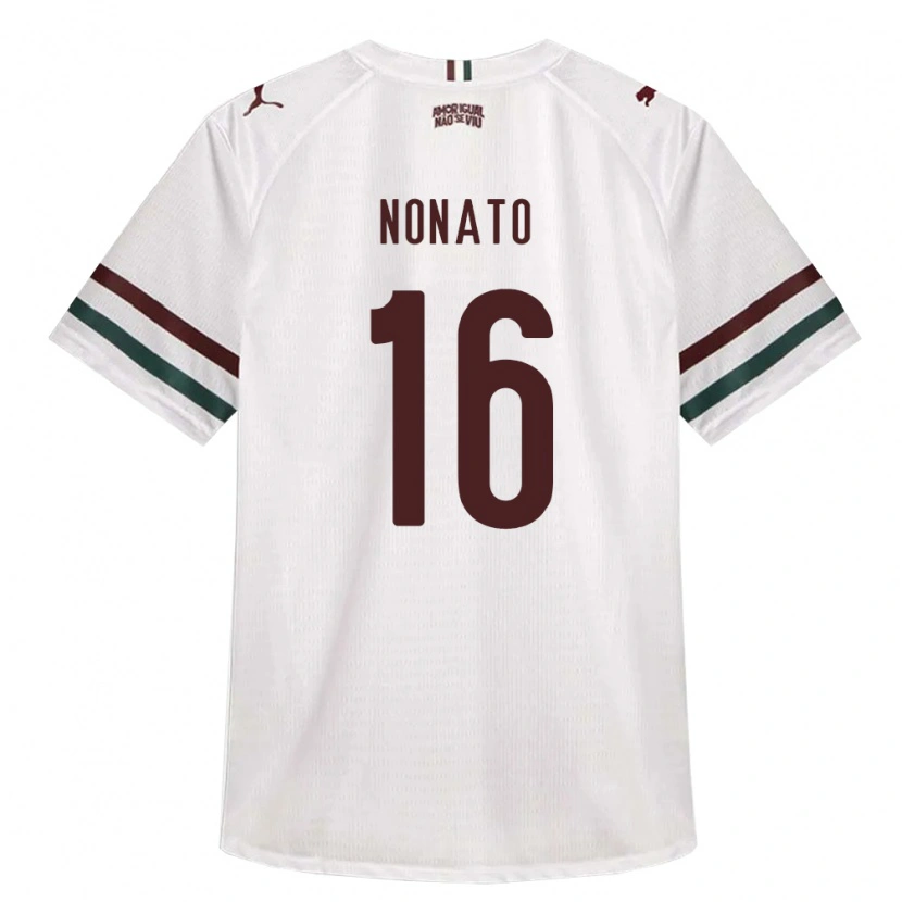 Danxen Niño Camiseta Gustavo Nonato Santana #16 Blanco Verde Borgoña 2ª Equipación 2026/27 La Camisa México
