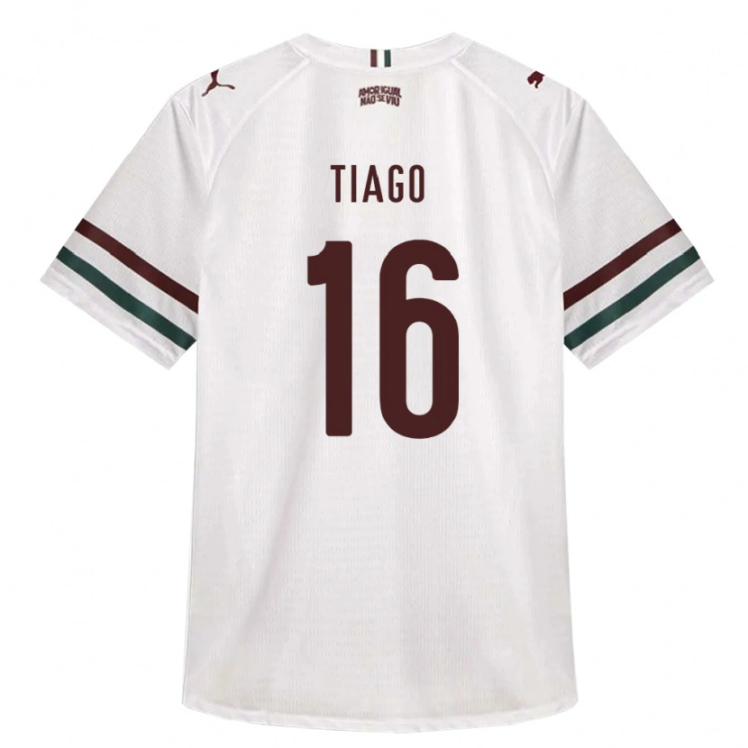 Danxen Niño Camiseta Tiago Lucas Costa #16 Blanco Verde Borgoña 2ª Equipación 2026/27 La Camisa México