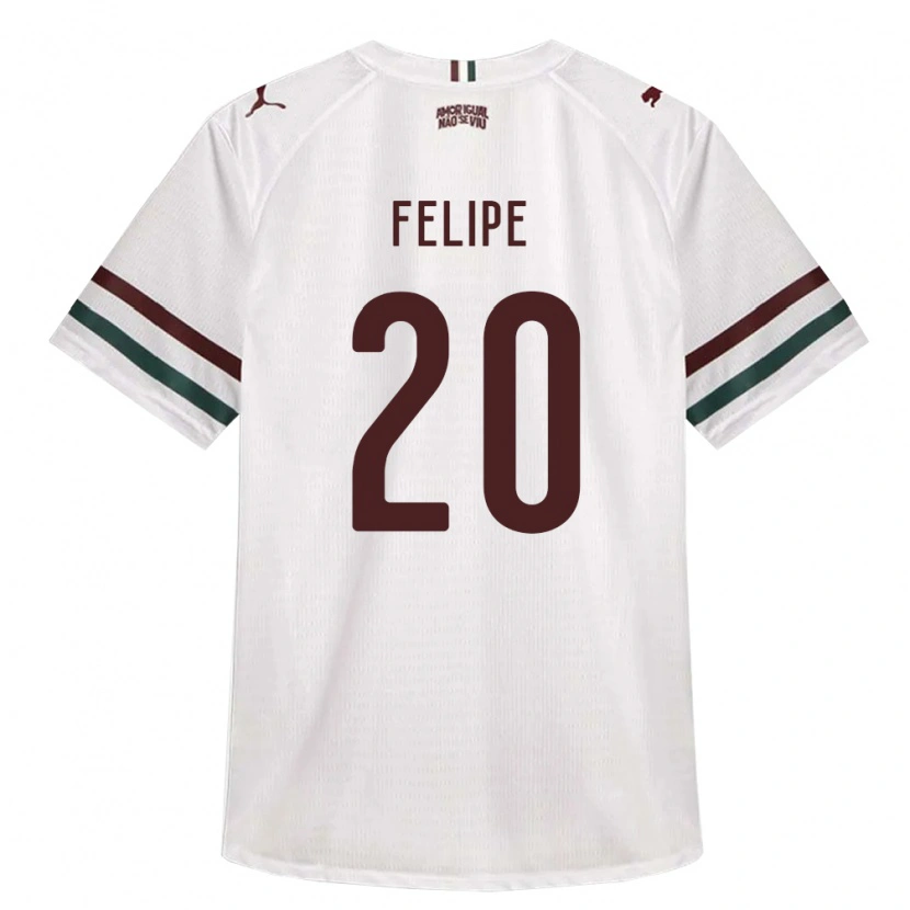 Danxen Niño Camiseta Yago Felipe #20 Blanco Verde Borgoña 2ª Equipación 2026/27 La Camisa México