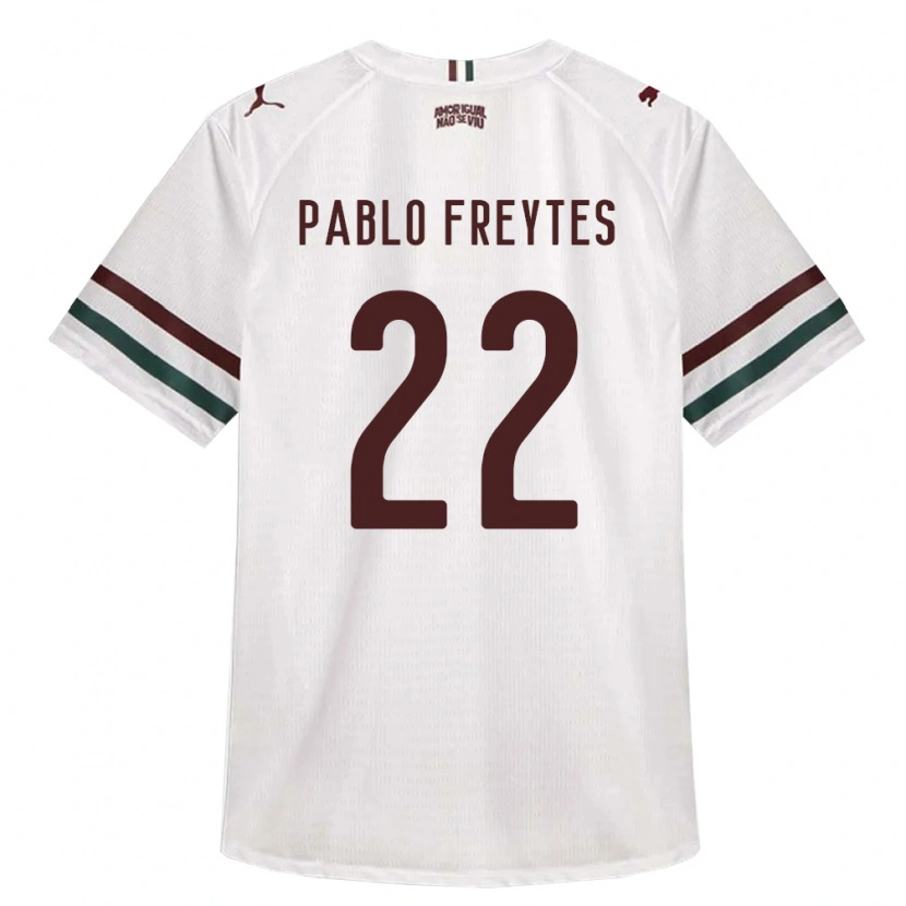 Danxen Niño Camiseta Juan Pablo Freytes #22 Blanco Verde Borgoña 2ª Equipación 2026/27 La Camisa México