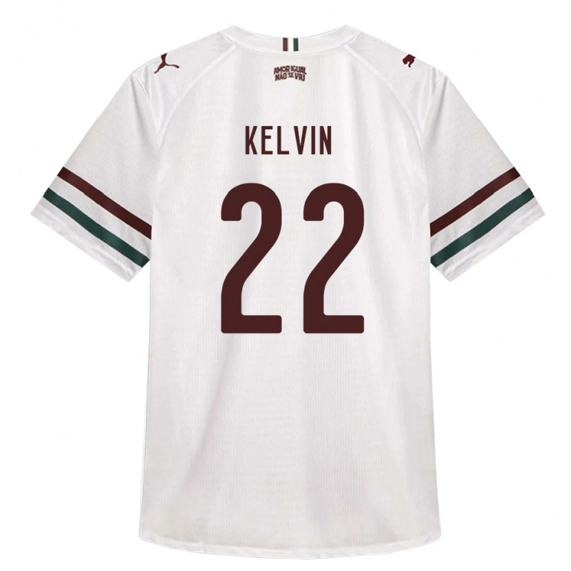 Danxen Niño Camiseta Kelvin Moreira Sandim #22 Blanco Verde Borgoña 2ª Equipación 2026/27 La Camisa México