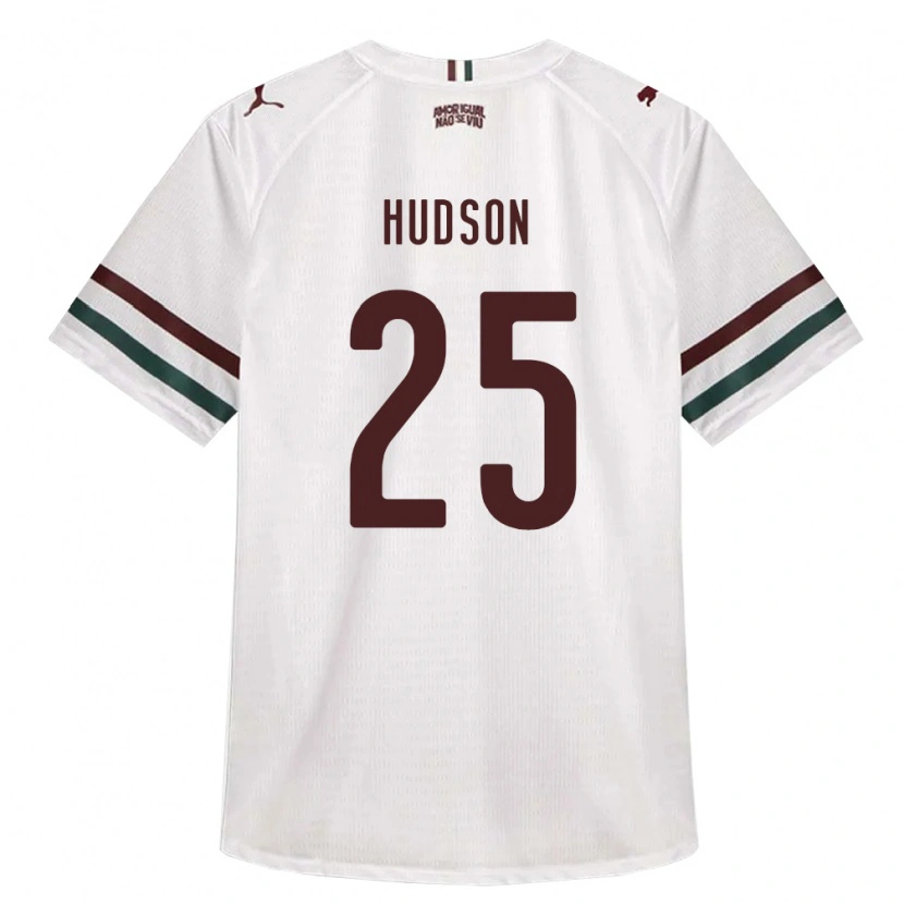 Danxen Niño Camiseta Hudson #25 Blanco Verde Borgoña 2ª Equipación 2026/27 La Camisa México