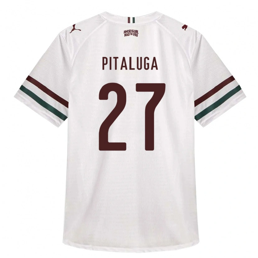Danxen Niño Camiseta Marcelo Pitaluga #27 Blanco Verde Borgoña 2ª Equipación 2026/27 La Camisa México