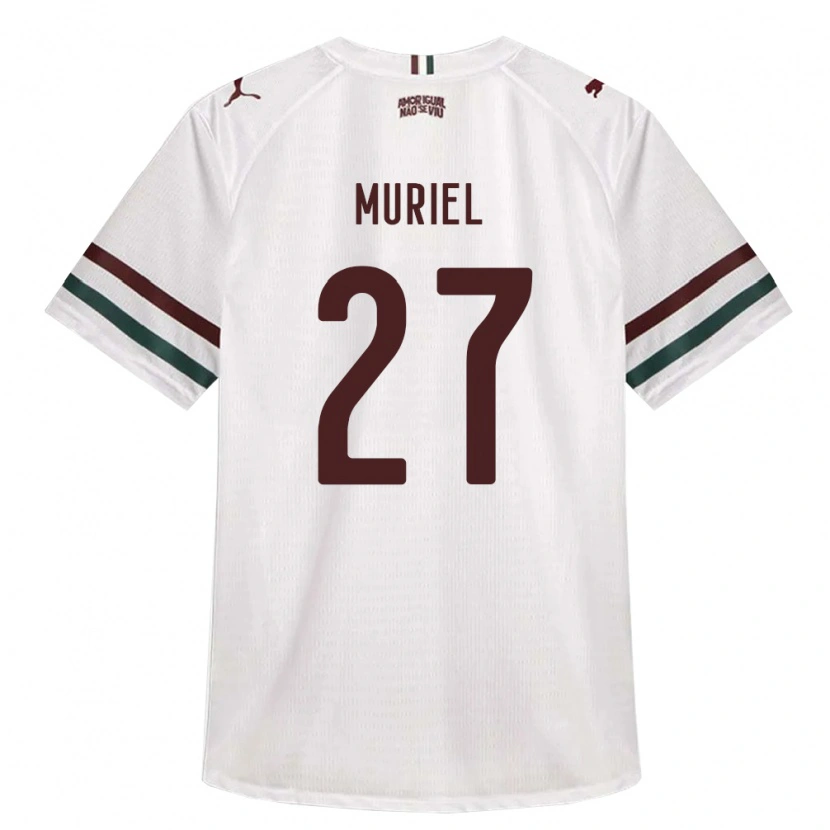 Danxen Niño Camiseta Muriel #27 Blanco Verde Borgoña 2ª Equipación 2026/27 La Camisa México