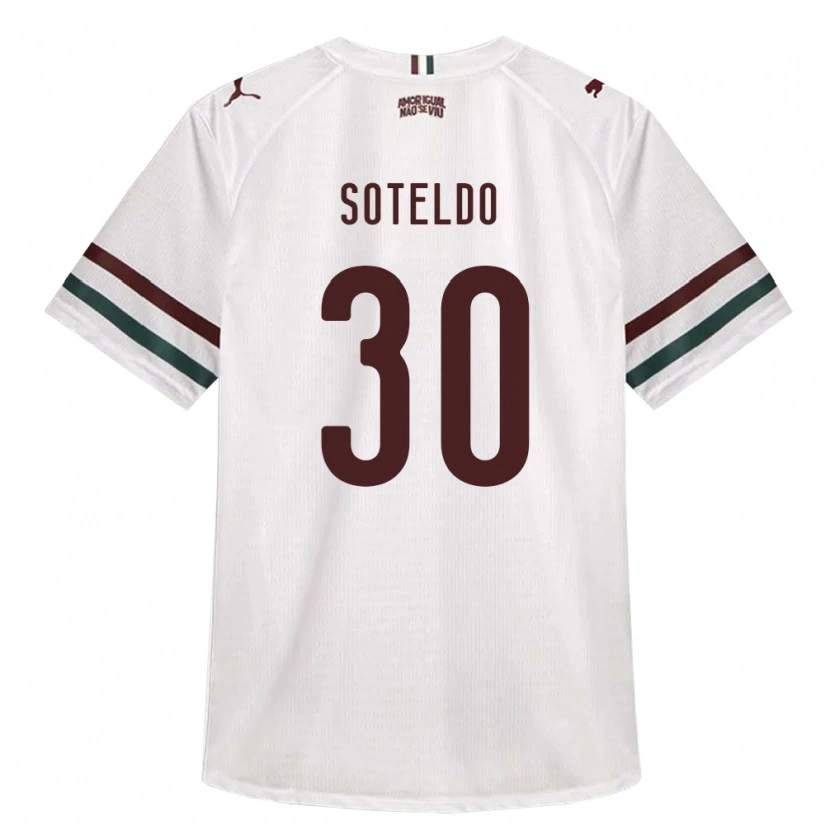 Danxen Niño Camiseta Yeferson Soteldo #30 Blanco Verde Borgoña 2ª Equipación 2026/27 La Camisa México