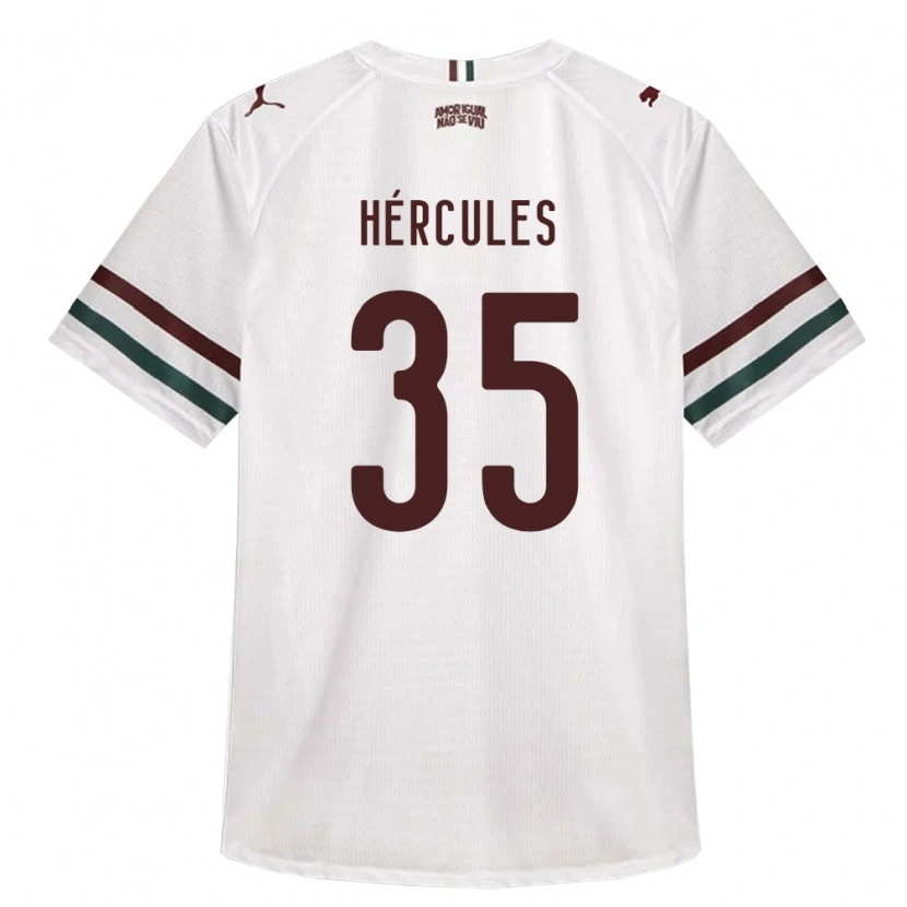 Danxen Niño Camiseta Hércules Pereira Do Nascimento #35 Blanco Verde Borgoña 2ª Equipación 2026/27 La Camisa México
