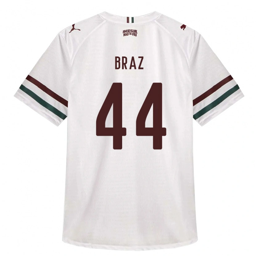 Danxen Niño Camiseta David Braz #44 Blanco Verde Borgoña 2ª Equipación 2026/27 La Camisa México