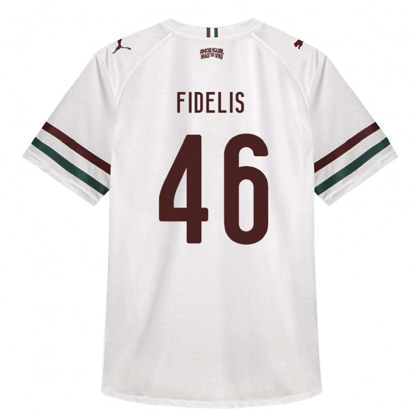 Danxen Niño Camiseta Julio Fidelis #46 Blanco Verde Borgoña 2ª Equipación 2026/27 La Camisa México