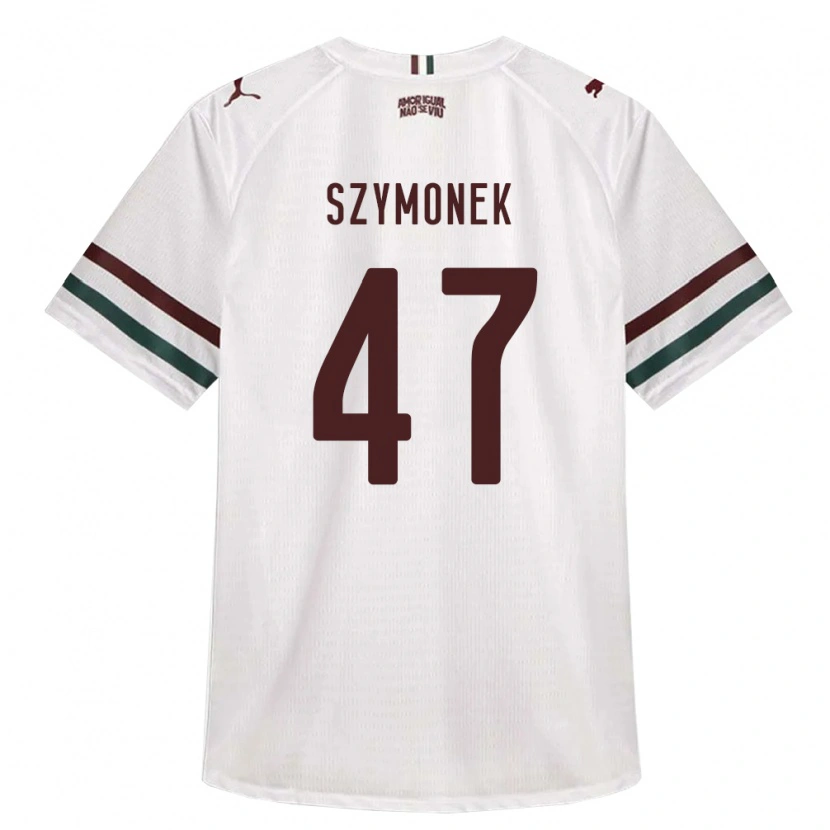 Danxen Niño Camiseta Fábio Szymonek #47 Blanco Verde Borgoña 2ª Equipación 2026/27 La Camisa México