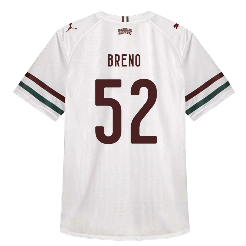 Danxen Niño Camiseta Breno De Souza Britez Da Rocha Cunha #52 Blanco Verde Borgoña 2ª Equipación 2026/27 La Camisa México