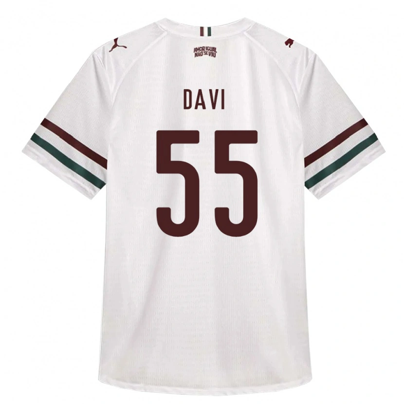 Danxen Niño Camiseta Wallace Davi #55 Blanco Verde Borgoña 2ª Equipación 2026/27 La Camisa México