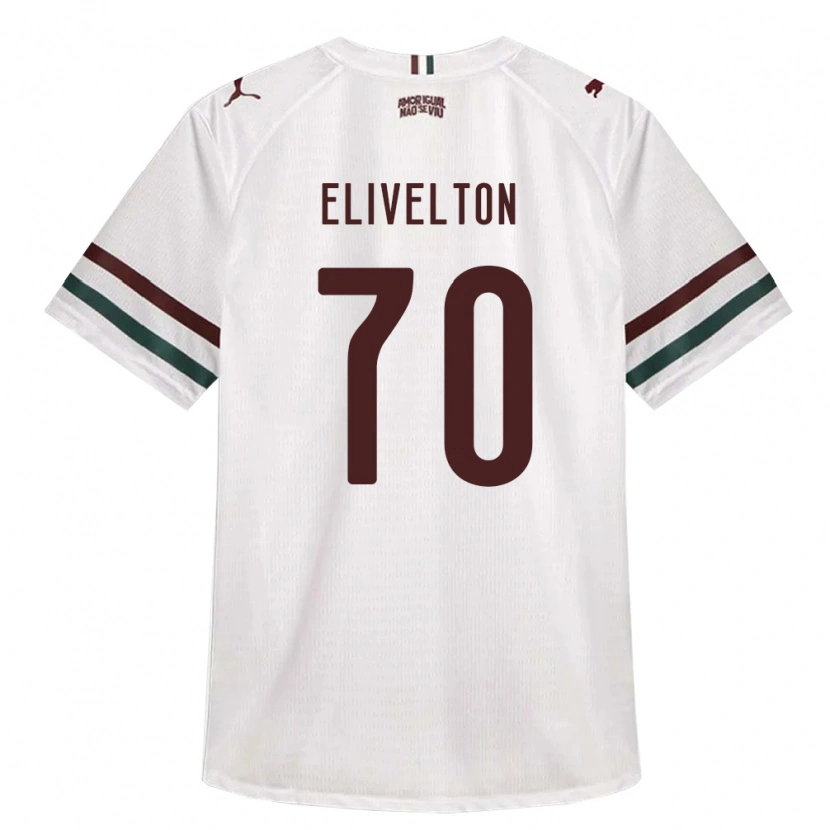 Danxen Niño Camiseta Elivelton Guedes Alves Da Silva #70 Blanco Verde Borgoña 2ª Equipación 2026/27 La Camisa México
