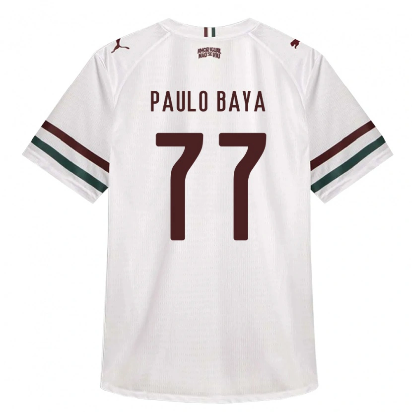 Danxen Niño Camiseta Paulo Baya #77 Blanco Verde Borgoña 2ª Equipación 2026/27 La Camisa México