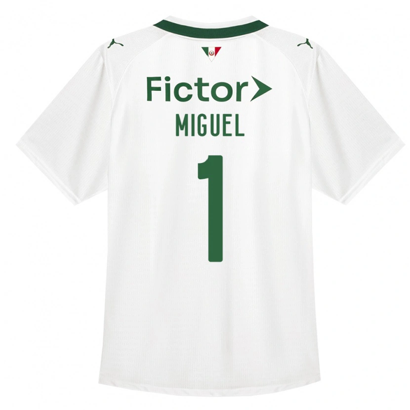 Danxen Niño Camiseta Carlos Miguel #1 Verde Blanco 2ª Equipación 2026/27 La Camisa México