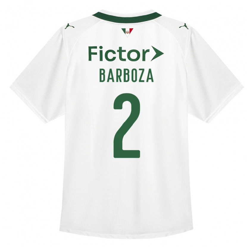 Danxen Niño Camiseta Alexander Barboza #2 Verde Blanco 2ª Equipación 2026/27 La Camisa México