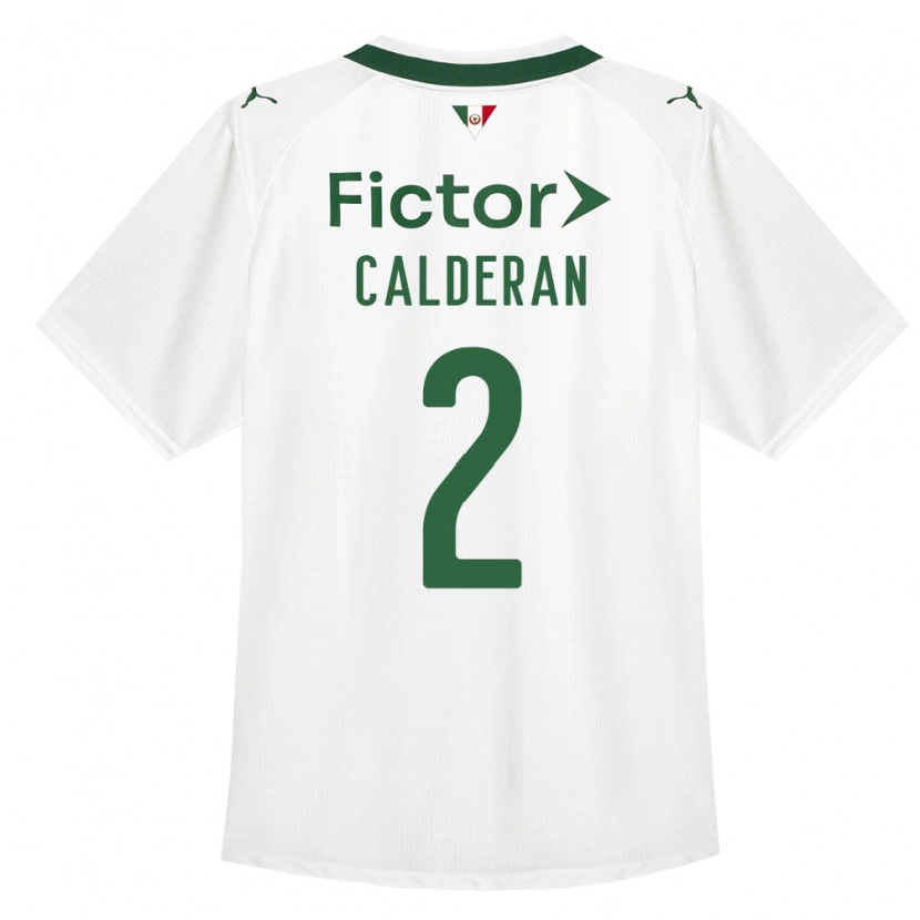 Danxen Niño Camiseta Bruna Calderan #2 Verde Blanco 2ª Equipación 2026/27 La Camisa México