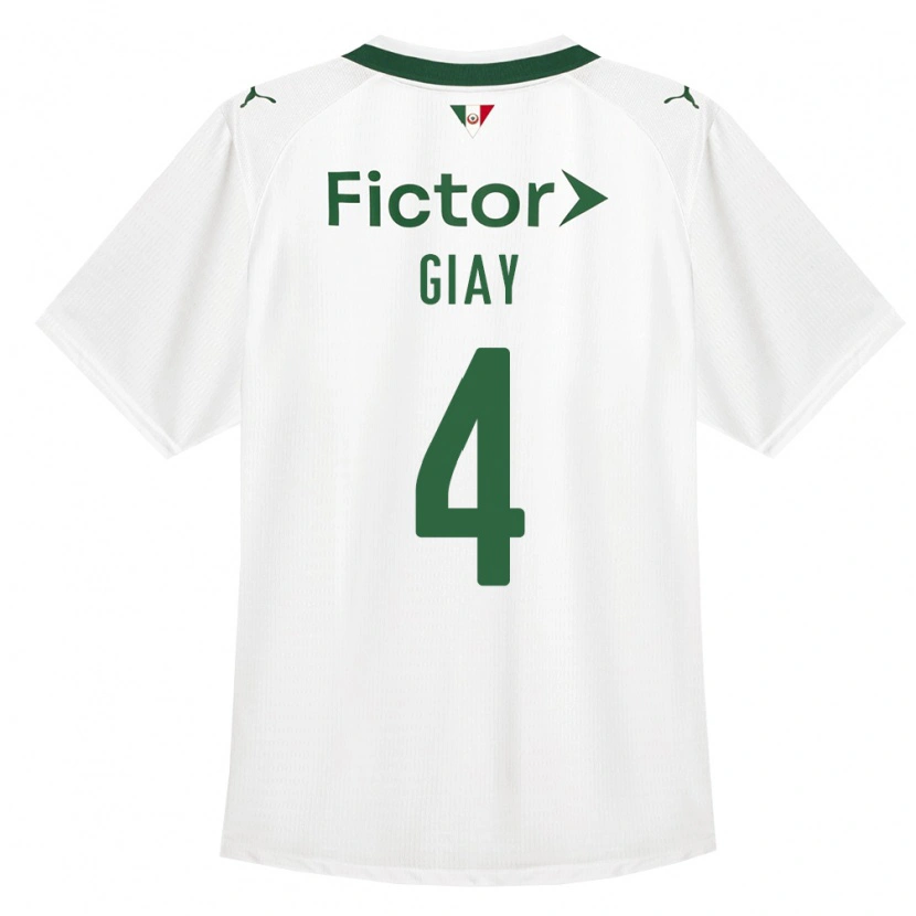 Danxen Niño Camiseta Agustín Giay #4 Verde Blanco 2ª Equipación 2026/27 La Camisa México
