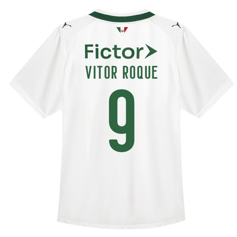 Danxen Niño Camiseta Vitor Roque #9 Verde Blanco 2ª Equipación 2026/27 La Camisa México