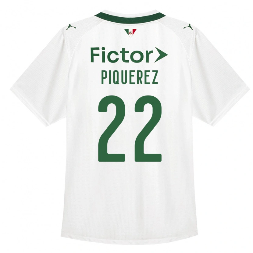 Danxen Niño Camiseta Joaquín Piquerez #22 Verde Blanco 2ª Equipación 2026/27 La Camisa México