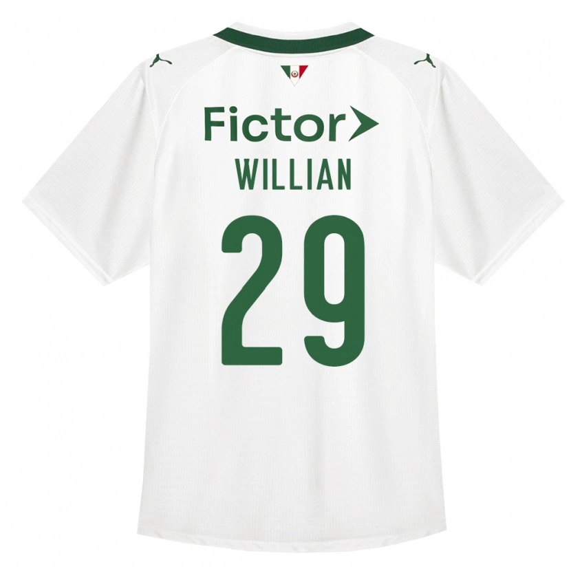 Danxen Niño Camiseta Willian #29 Verde Blanco 2ª Equipación 2026/27 La Camisa México