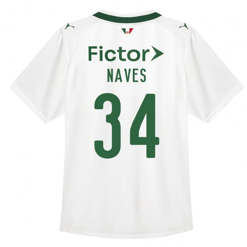 Danxen Niño Camiseta Naves #34 Verde Blanco 2ª Equipación 2026/27 La Camisa México