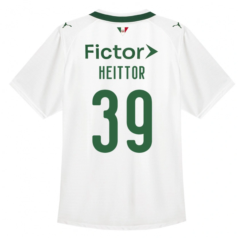 Danxen Niño Camiseta Heittor Vinicius Da Silva Nunes #39 Verde Blanco 2ª Equipación 2026/27 La Camisa México