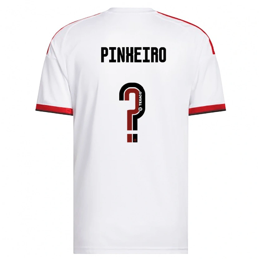Danxen Niño Camiseta Enzo Pinheiro #0 Blanco Rojo Negro 2ª Equipación 2026/27 La Camisa México