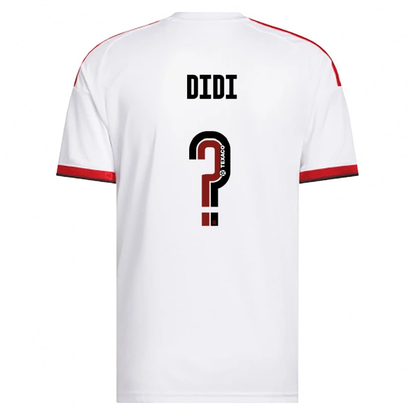 Danxen Niño Camiseta Edijefferson Monteiro De Oliveira #0 Blanco Rojo Negro 2ª Equipación 2026/27 La Camisa México
