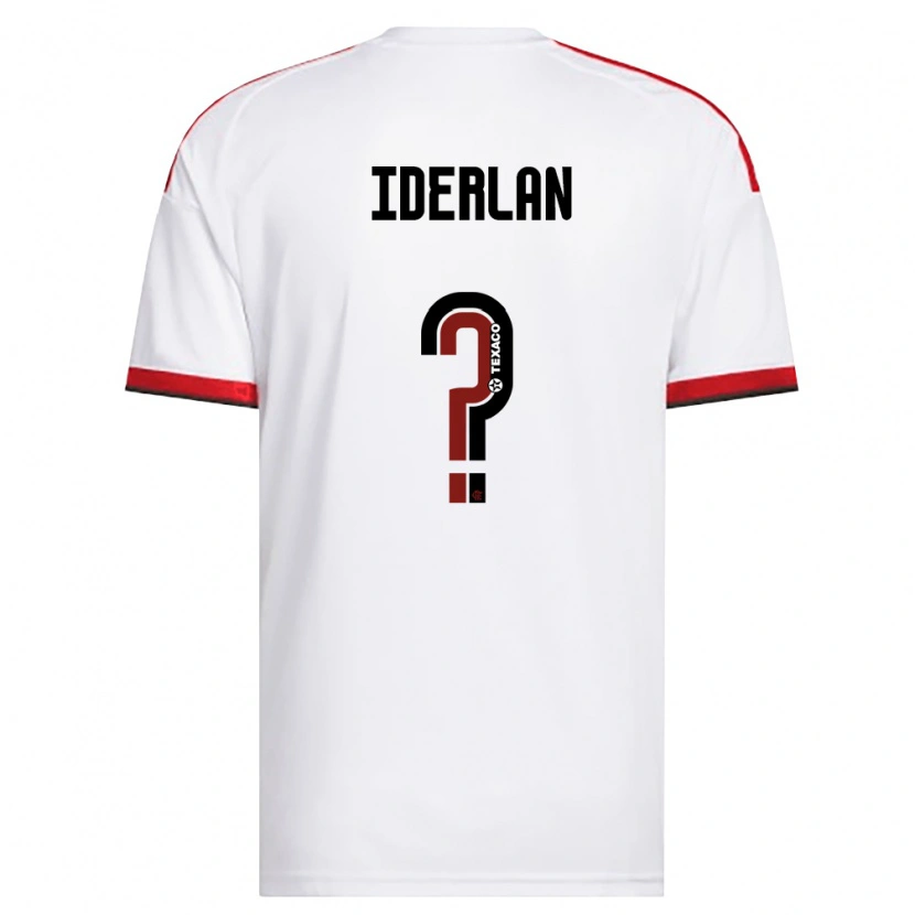 Danxen Niño Camiseta Iderlan Dos Santos Lopes Ferreira #0 Blanco Rojo Negro 2ª Equipación 2026/27 La Camisa México