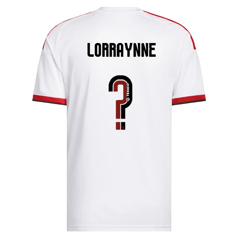 Danxen Niño Camiseta Lorraynne #0 Blanco Rojo Negro 2ª Equipación 2026/27 La Camisa México