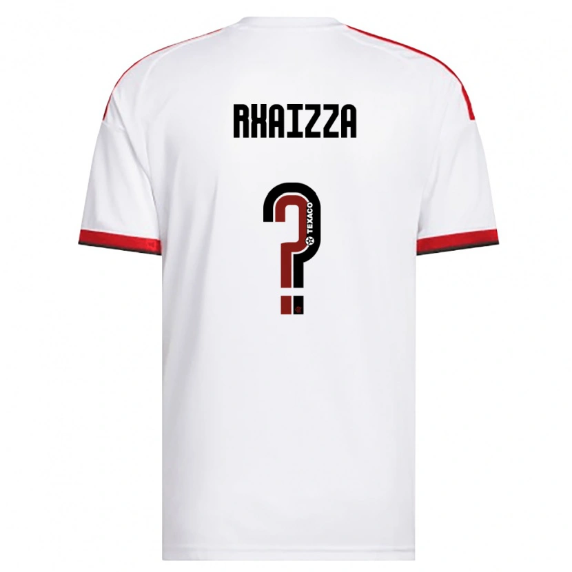 Danxen Niño Camiseta Rhaizza #0 Blanco Rojo Negro 2ª Equipación 2026/27 La Camisa México
