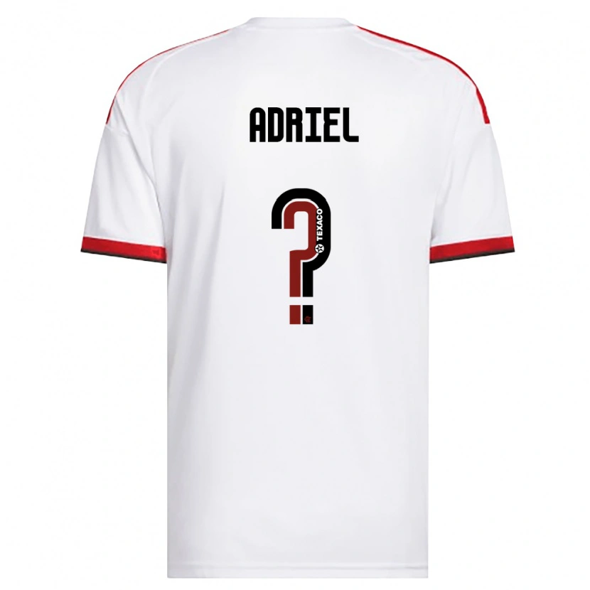 Danxen Niño Camiseta Adriel #0 Blanco Rojo Negro 2ª Equipación 2026/27 La Camisa México