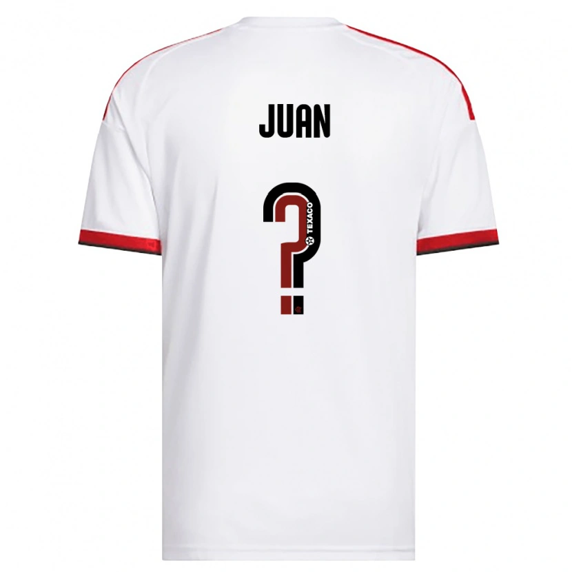 Danxen Niño Camiseta Wesley Juan #0 Blanco Rojo Negro 2ª Equipación 2026/27 La Camisa México