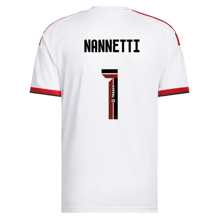 Danxen Niño Camiseta Léo Nannetti #1 Blanco Rojo Negro 2ª Equipación 2026/27 La Camisa México