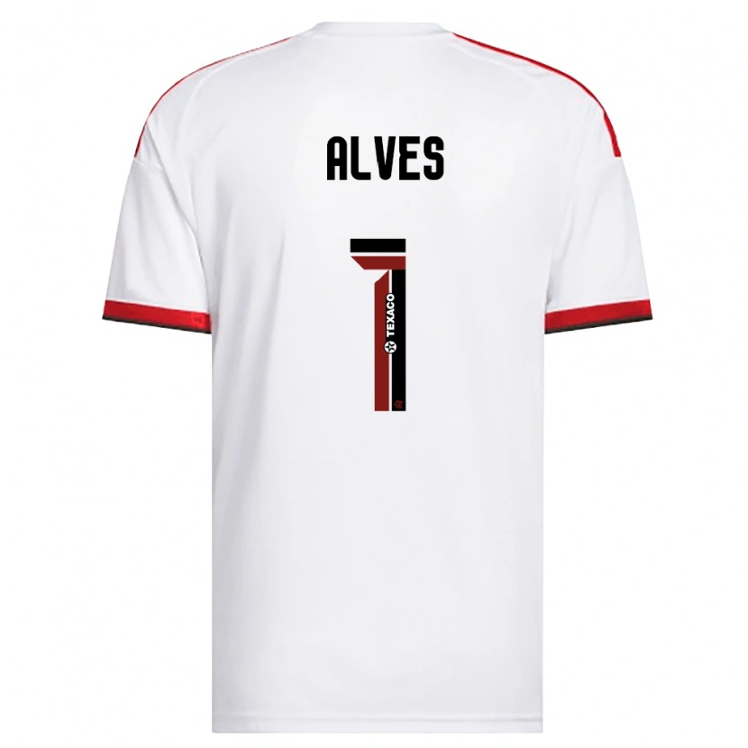 Danxen Niño Camiseta Diego Alves #1 Blanco Rojo Negro 2ª Equipación 2026/27 La Camisa México