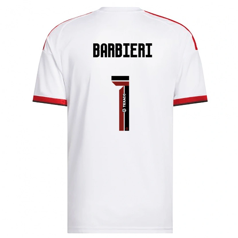 Danxen Niño Camiseta Gabi Barbieri #1 Blanco Rojo Negro 2ª Equipación 2026/27 La Camisa México