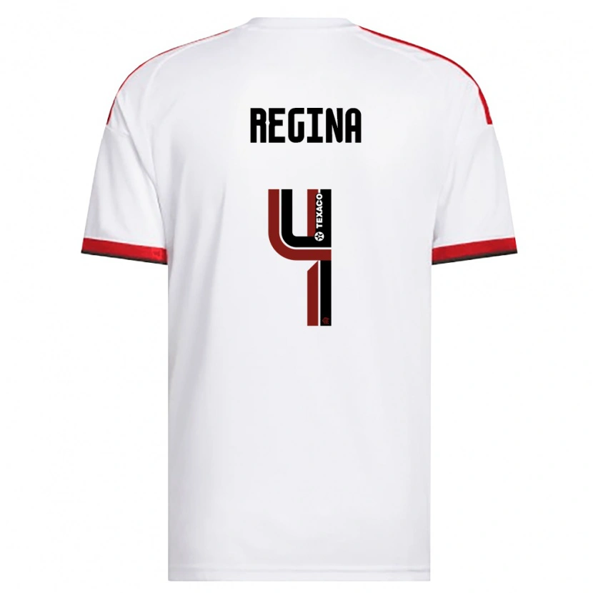 Danxen Niño Camiseta Thaís Regina #4 Blanco Rojo Negro 2ª Equipación 2026/27 La Camisa México