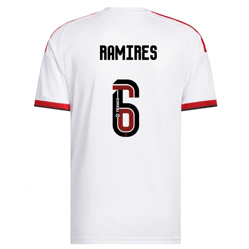 Danxen Niño Camiseta Gustavo Rodrigues Nunes #6 Blanco Rojo Negro 2ª Equipación 2026/27 La Camisa México