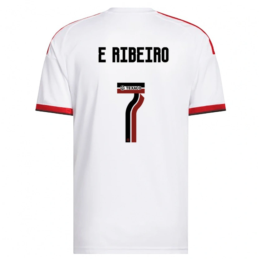 Danxen Niño Camiseta Everton Ribeiro #7 Blanco Rojo Negro 2ª Equipación 2026/27 La Camisa México